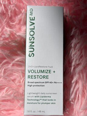 Sunsolve MD Volumize + Restore ZnO + LipidRestore Fluid